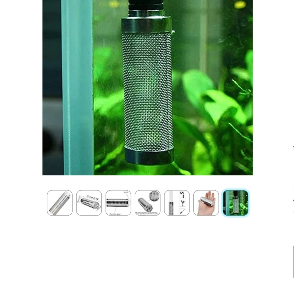 Aquarium fishshrimp mesh net filter guard